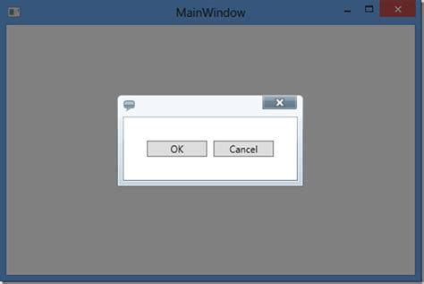 When the user clicks the button on the main program we instantiate (create) a dialog based on Window1. . Wpf showdialog